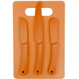 Ontario Chromatics 4 Pc Cutlery Set Orange